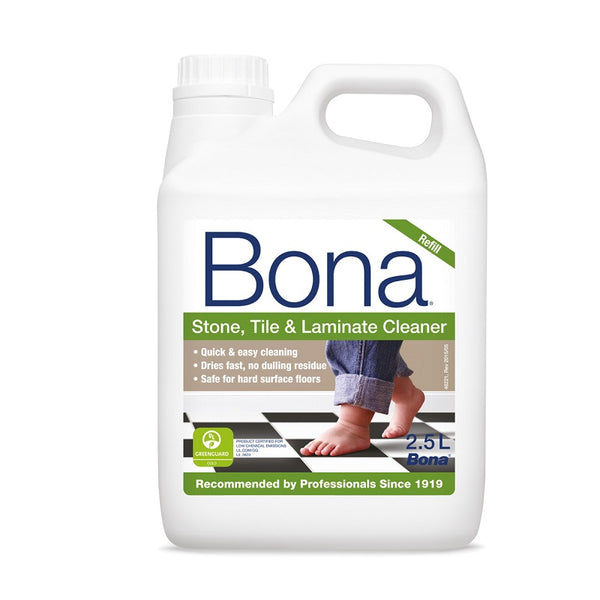 BONA STL Cleaner - 2.5 Litre Refill Size For Stone and Tile