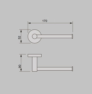 ZENMO Bathroom Accessories BP69035A CURO Toilet Roll Holder