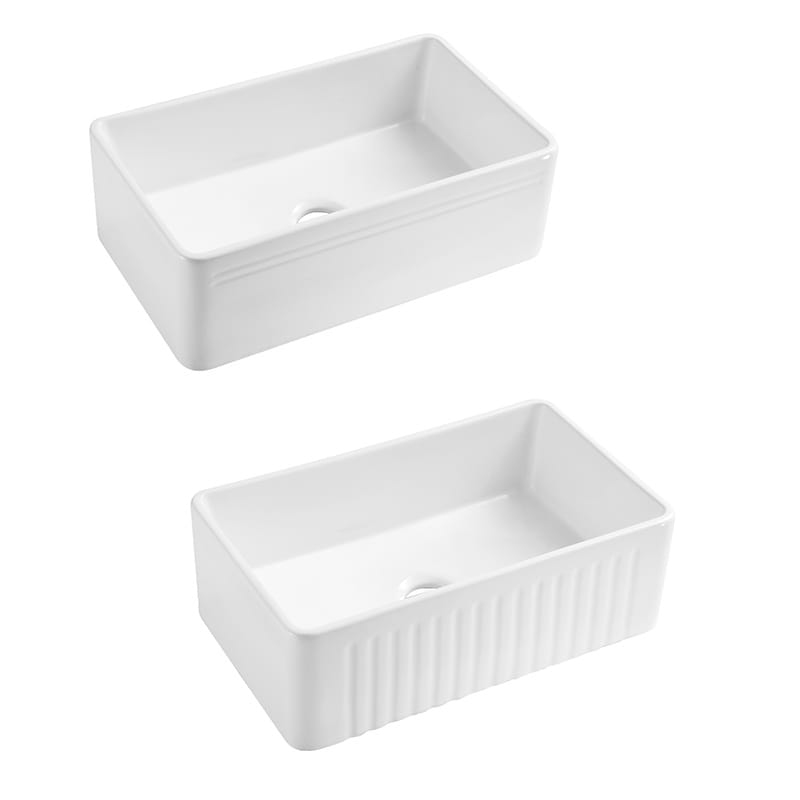 BS 7645 Single Bowl Ceramic Butler Sink