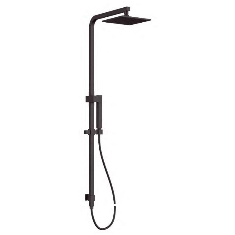 BSS03 BLACK Square SHOWER SET