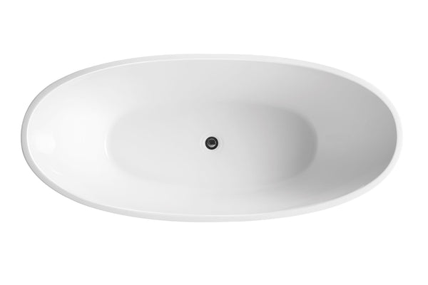 ZENMO Bathtubs BT 281 BRAVO Free Standing Bath Tub 1700 (Plug Included)