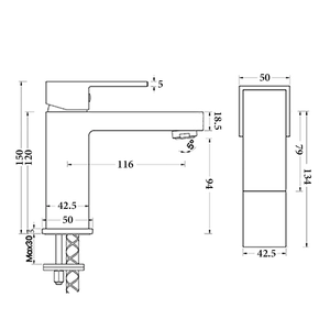 Noveen Mixer Taps BTT3101 Texas series BASIN MIXER