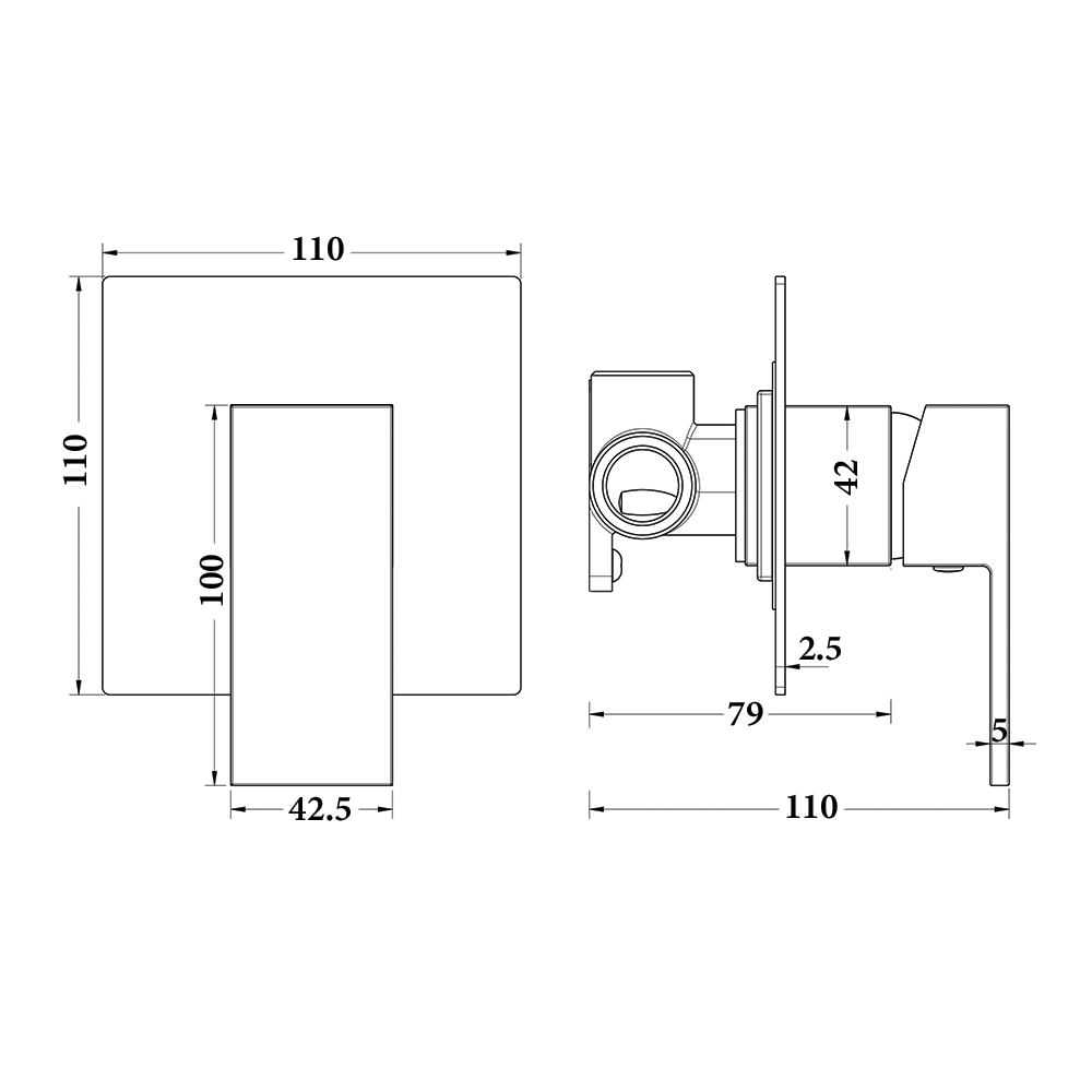 BTD3105 Dallas series SHOWER MIXER