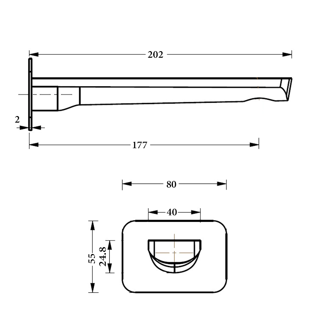 BTR8660 Rome series BATH SPOUT