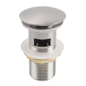 BU004.PUW BRUSHED NICKEL POP UP WASTE OVERFLOW