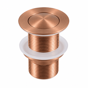 TSI simple Brushed Copper Basin Pop Up Waste No Overflow 32/40mm
