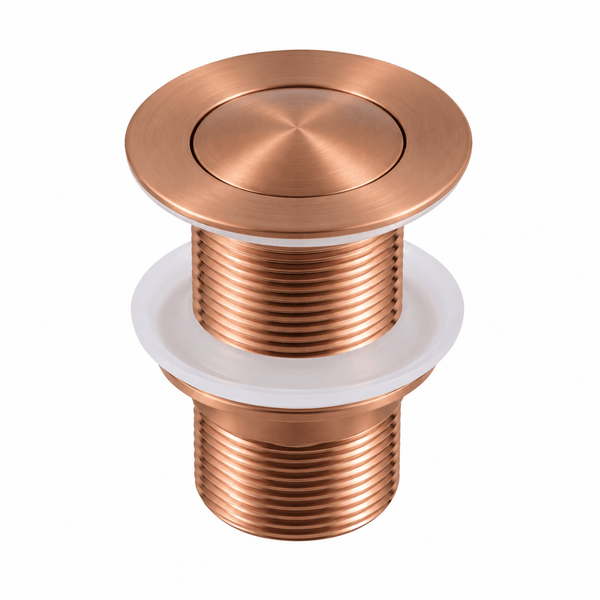 TSI simple Brushed Copper Basin Pop Up Waste No Overflow 32/40mm