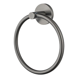 TSI Bathroom Accessories GM6603.TR LUCID PIN GUN METAL GREY ROUND HAND TOWEL RING