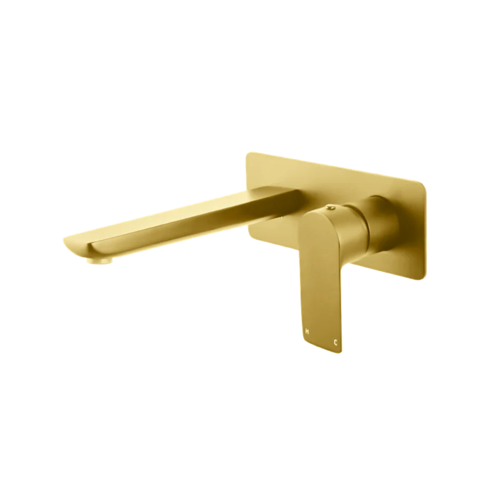 BUYG0158-2.BM VOG BRUSHED YELLOW GOLD BATHTUB/BASIN WALL MIXER WITH SPOUT