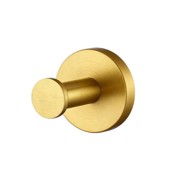 TSI Bathroom Accessories BUYG6608.TR LUCID PIN SERIES BRUSHED YELLOW GOLD ROBE HOOK