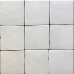 THEO DI Tile Byron Zellige Chalk 100x100mm