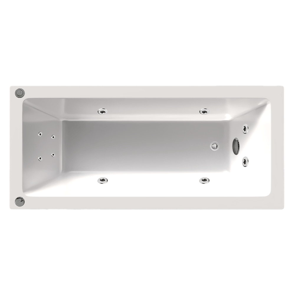 BTB1500-H-SPA Bari Drop In Hydrotherapy Spa Bathtub 1500x760x440mm
