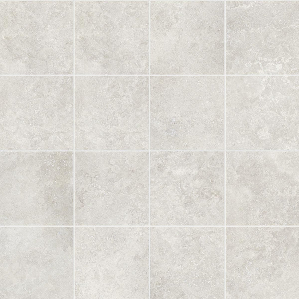 Darth Industries Tile Bari Bianco Tumbled Cobble Straight Lay Mosaic 307x307mm