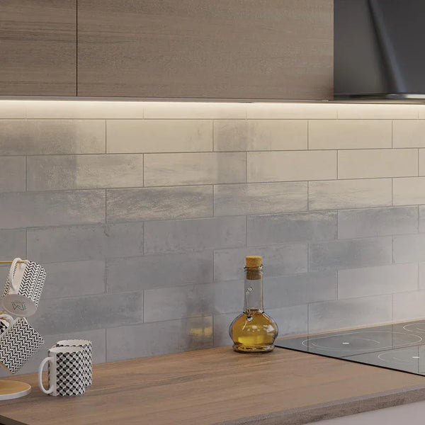 GNS Tile Bega White Gloss Subway Tile 100X200mm