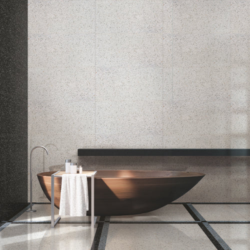IT-TZV-BIA-6060M Terrazzo Venezia Bianco 600x600 Glazed Matt MADE IN ITALY