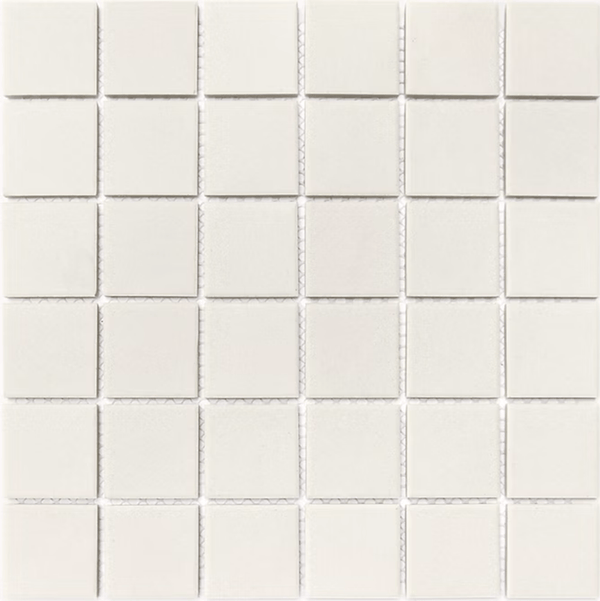 THEO DI Tile MOSBIUNG48	48X48 BIANCO UNGLAZED MOSAICS ( SHEET 306X306 )
