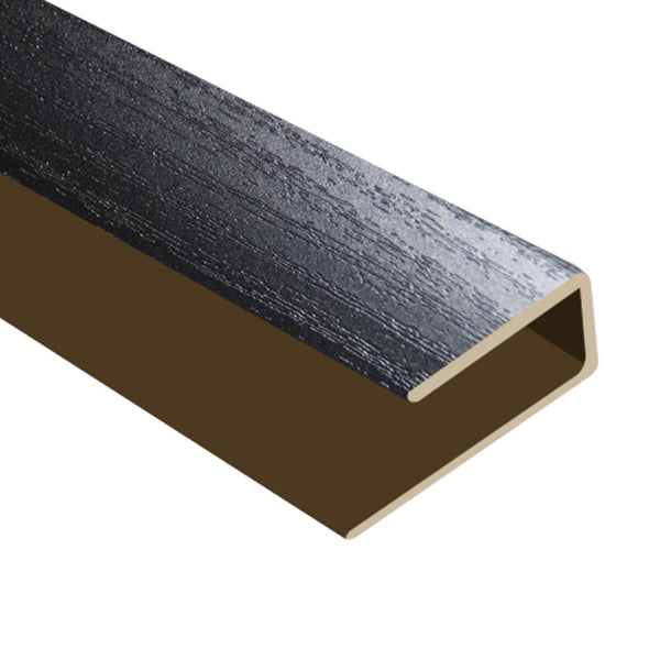 Timber Flooring Metal Junior End Trim - Black