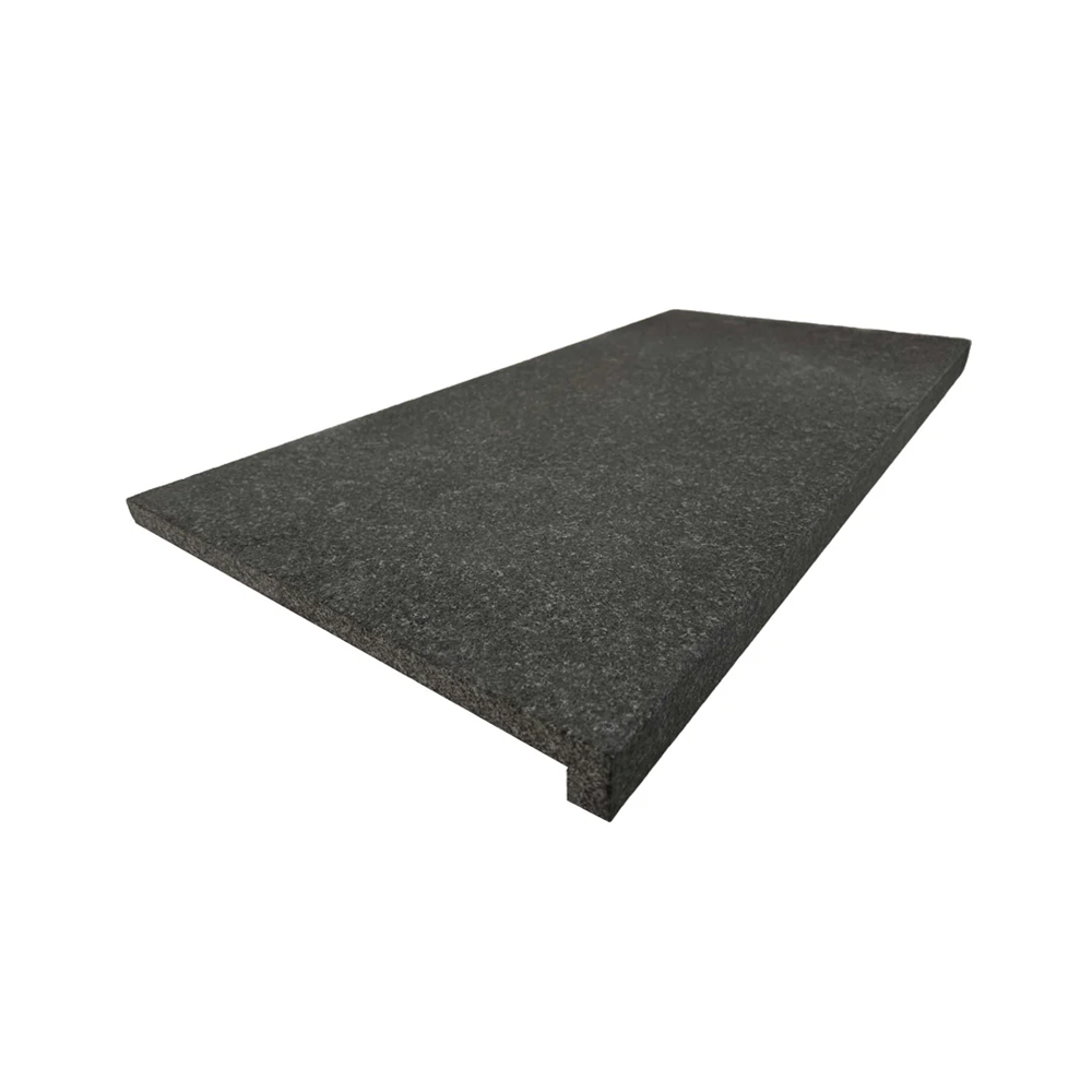 Granite Sesame Black Flamed Drop Edge 800x400x50/20mm