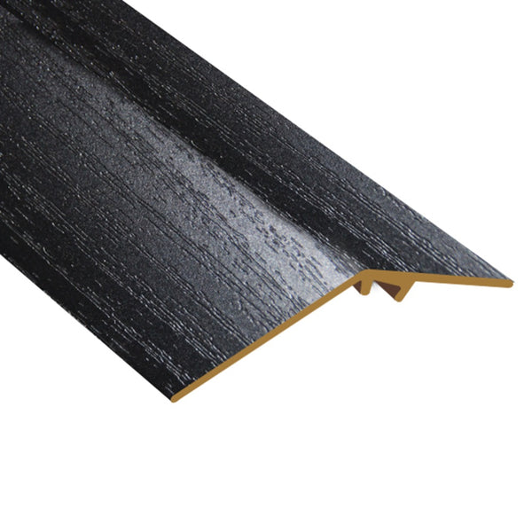 Timber Flooring Metal Ramp Trim - Black