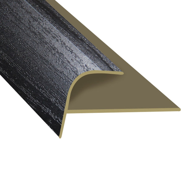 Timber Flooring Metal Senior Stair Trim - Black