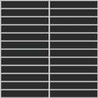 GNS Tile KIT009 KITKAT BLACK GLOSS MOSAIC 22.5X146.5