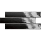 EV Tile IT-VIC-BK-37061 Victory Black 370x61x6 Glossy MADE IN ITALY