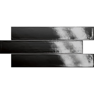 EV Tile IT-VIC-BK-37061 Victory Black 370x61x6 Glossy MADE IN ITALY