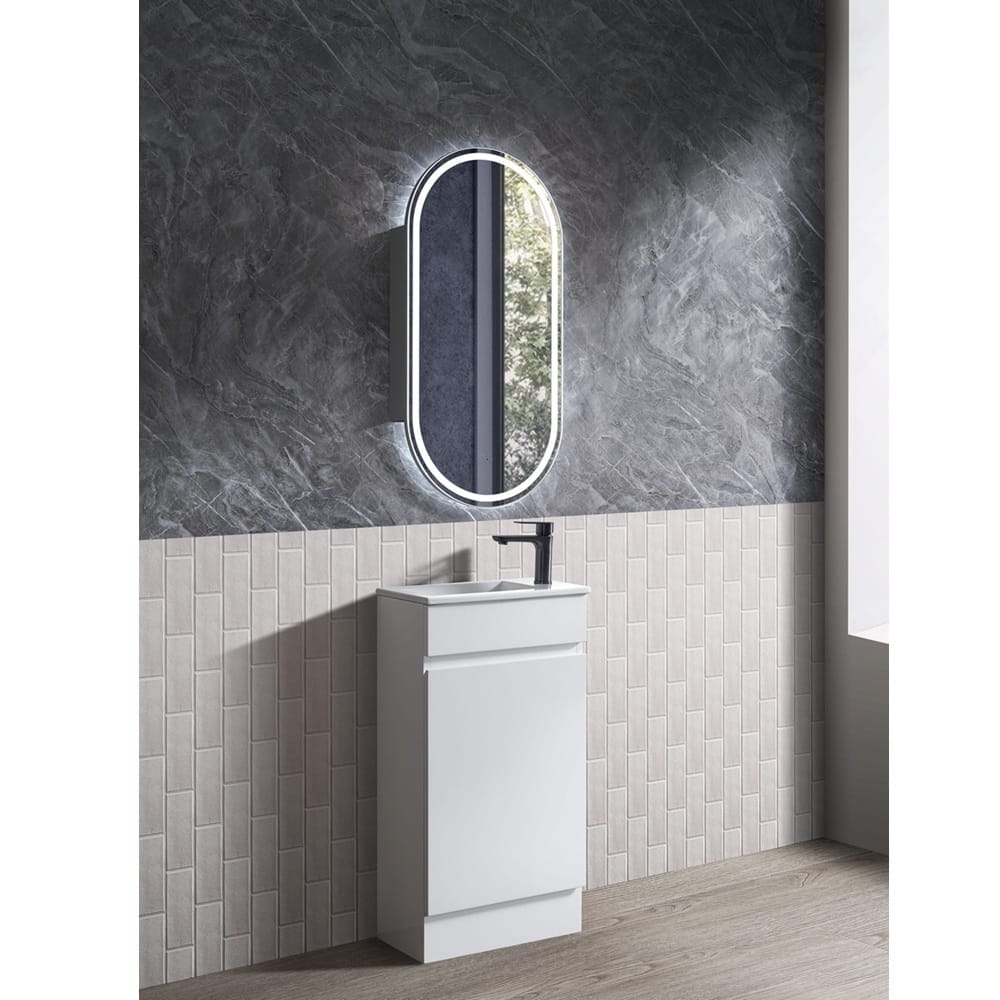 Avia Vanities Blair Freestanding Vanity Gloss White 450mm