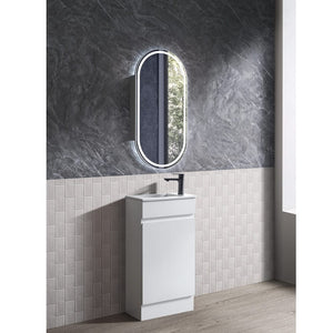 Avia Vanities Blair Freestanding Vanity Gloss White 450mm