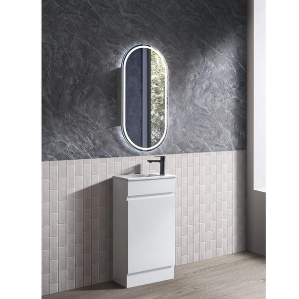 Avia Vanities Blair Freestanding Vanity Gloss White 450mm