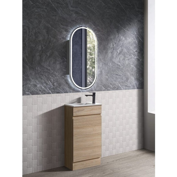 Avia Vanities Blair Freestanding Vanity Natural Timber 450mm