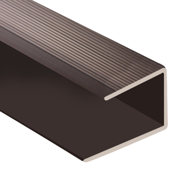 Timber Flooring Metal Senior End Trim - BRONZE