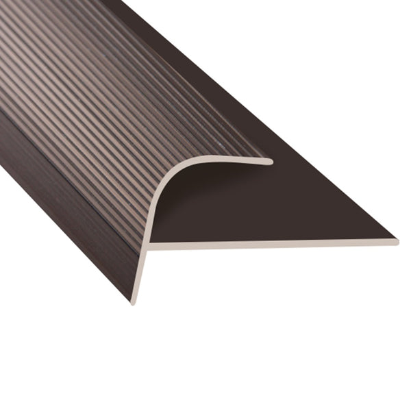 Timber Flooring Metal Senior Stair Trim - BRONZE