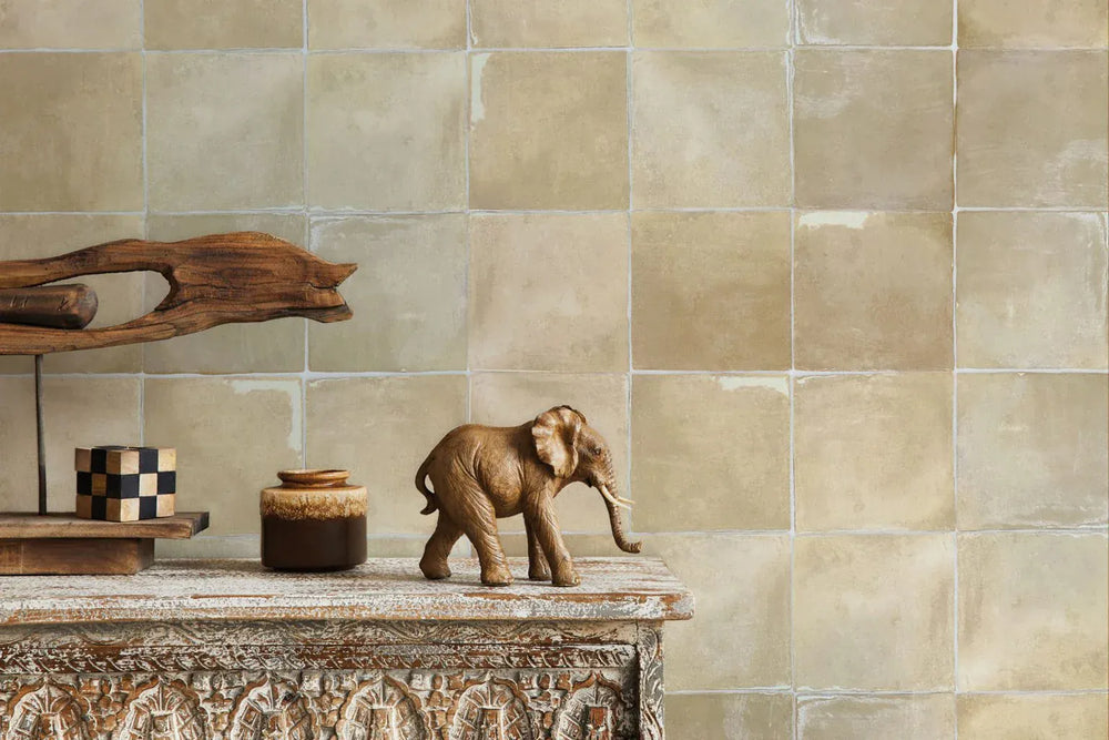 Brume Sand Bone Decor Matt Subway Tile 130X130mm