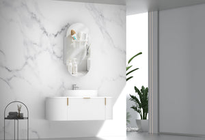 Trade Vanities CARYSIL 1200mm Fluted Wall Hung Vanity 1200 x 469 x 412mm