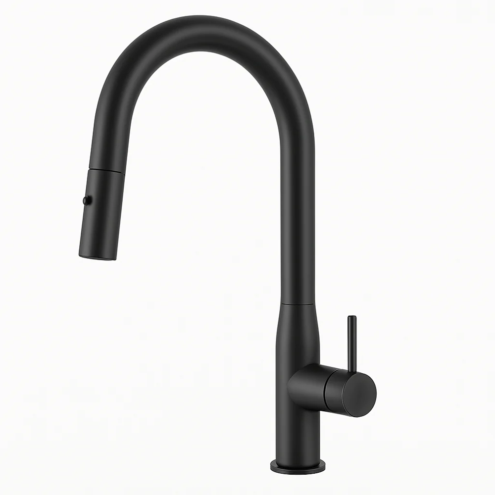 C-1SKMGM Navona Carysil Slim Gun Metal Pull Out Kitchen Mixer