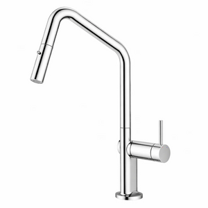 C-2AKMC Navona Carysil Angle Chrome Pull Out Kitchen Mixer