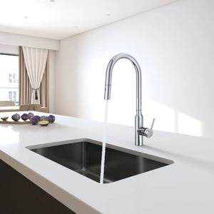 C-3RKMC Navona Carysil Round Chrome Pull Out Kitchen Mixer