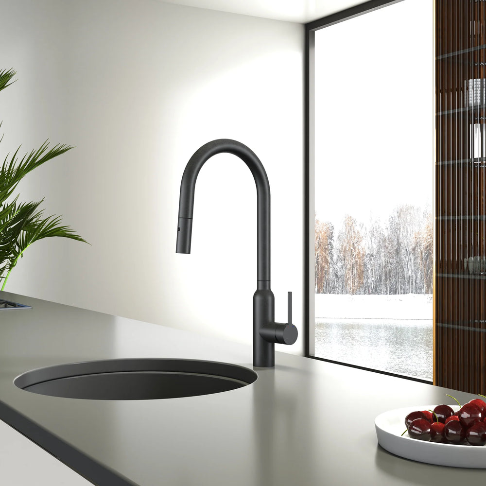 C-3RKMGM Navona Carysil Round Gun Metal Pull Out Kitchen Mixer