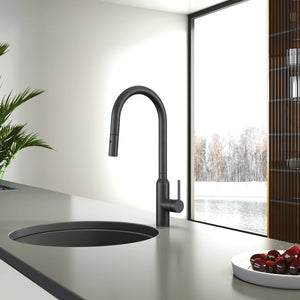 C-3RKMGM Navona Carysil Round Gun Metal Pull Out Kitchen Mixer