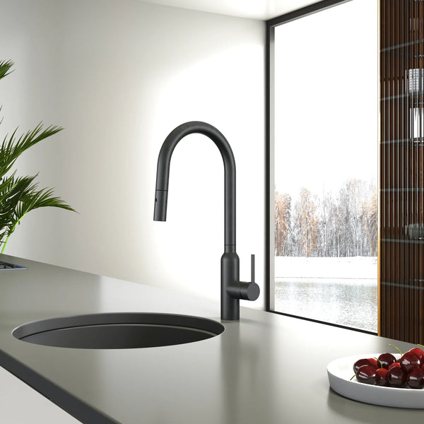 C-3RKMGM Navona Carysil Round Gun Metal Pull Out Kitchen Mixer