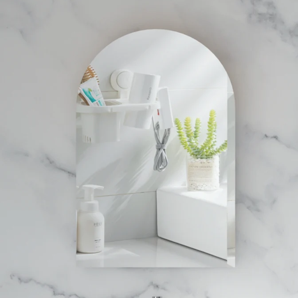 C-6090ASMW CARYSIL IMPERIAL 600X900MM MATTE WHITE ARCH SHAVING CABINET