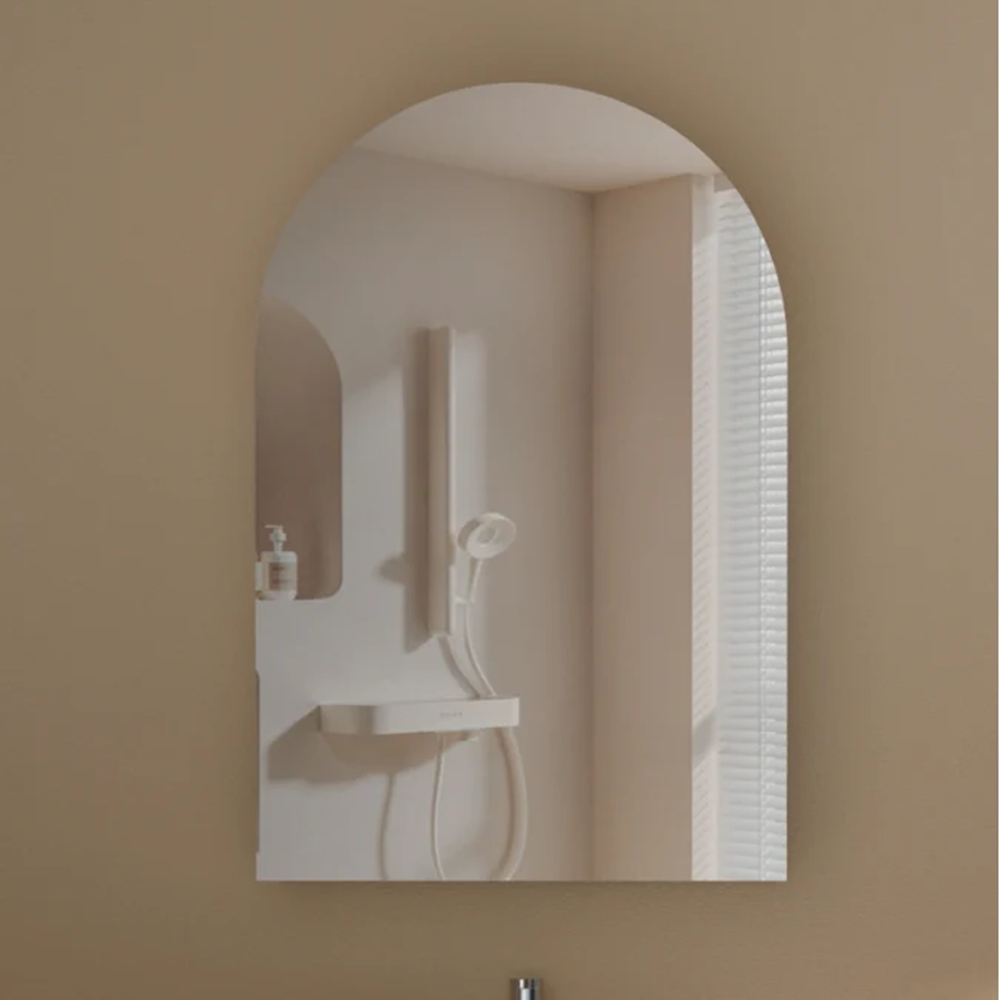 C-6090ASWA CARYSIL IMPERIAL 600 X900MM WALNUT ARCH SHAVING CABINET