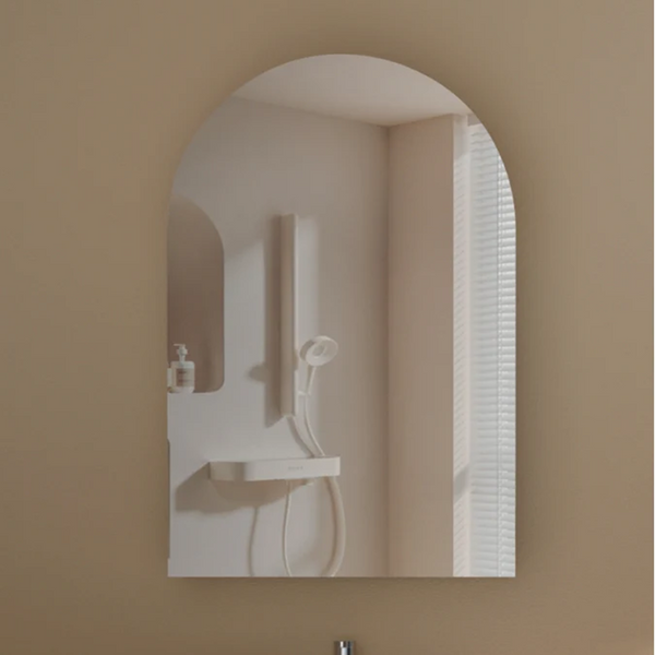 C-6090ASWA CARYSIL IMPERIAL 600 X900MM WALNUT ARCH SHAVING CABINET