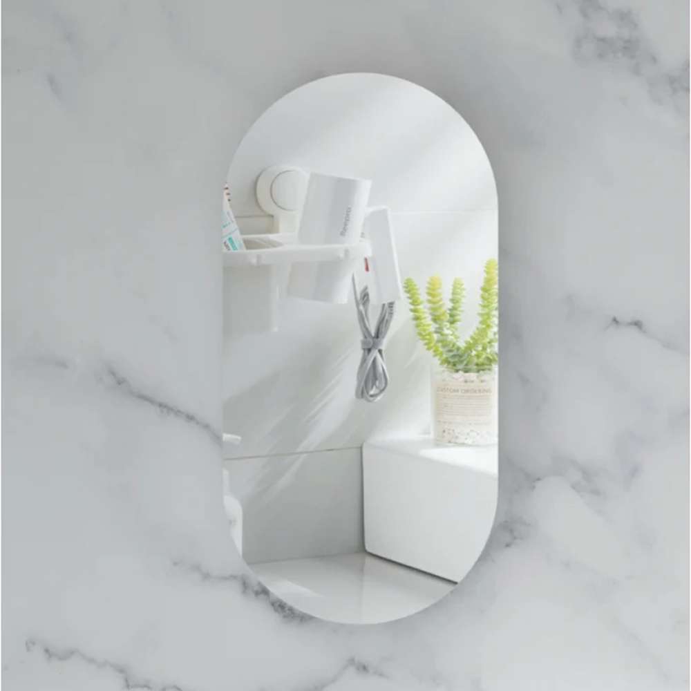 C-4590OSMW CARYSIL NOBLE 450X900MM MATTE WHITE OVAL SHAVING CABINET
