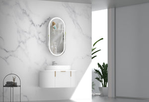 Trade Vanities CARYSIL 900mm Fluted Wall Hung Vanity 900 x 469 x 412mm