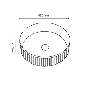 CA410R-MW Above Counter Basin 410*410*120mm Matt White