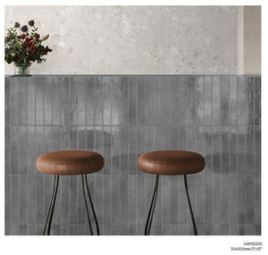 STI Tile Capri Smoke Gloss Subway Tile 50x300mm