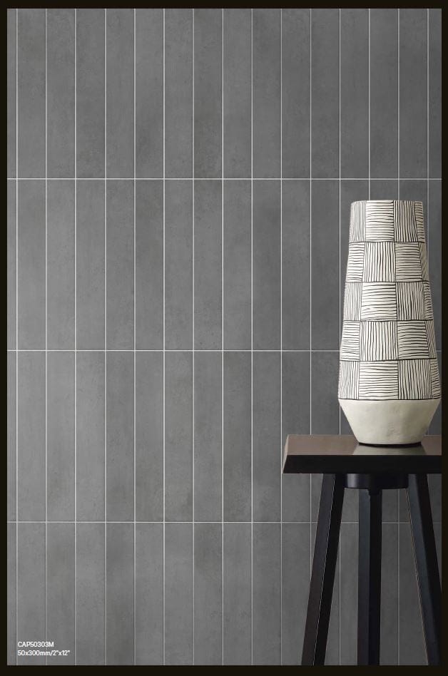 Capri Smoke Matt Subway Tile 50x300mm