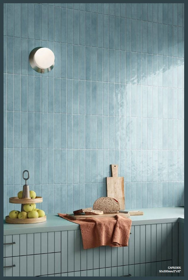 STI Tile Capri Sky Gloss Subway Tile 50x300mm
